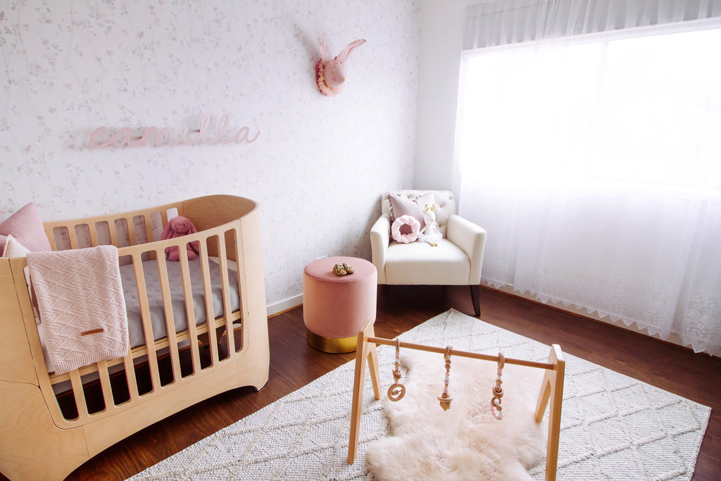 House of Harvee - Camilla's room reveal featuring Modern Monty's Deluxe Baby Gym